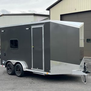 7.5' X 14' ATC STo 450 Aluminum V-Nose ATV / UTV / Moto Hauler Ramp Door Enclosed Cargo Trailer