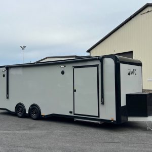 8.5' X 28' ATC RoM 450 Aluminum Race Car Trailer w/ Premium Escape Door