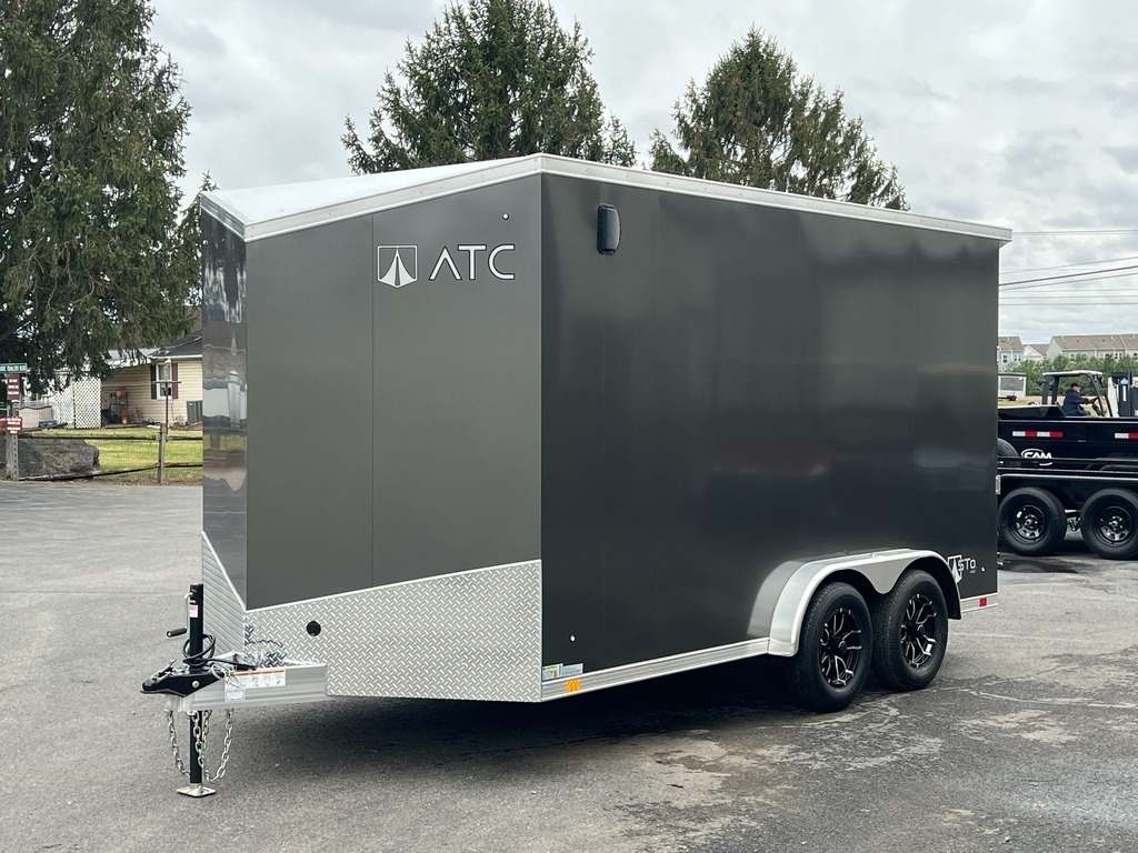 7.5' X 14' ATC STo 450 Aluminum V-Nose ATV / UTV / Moto Hauler Ramp Door Enclosed Cargo Trailer - Image 2