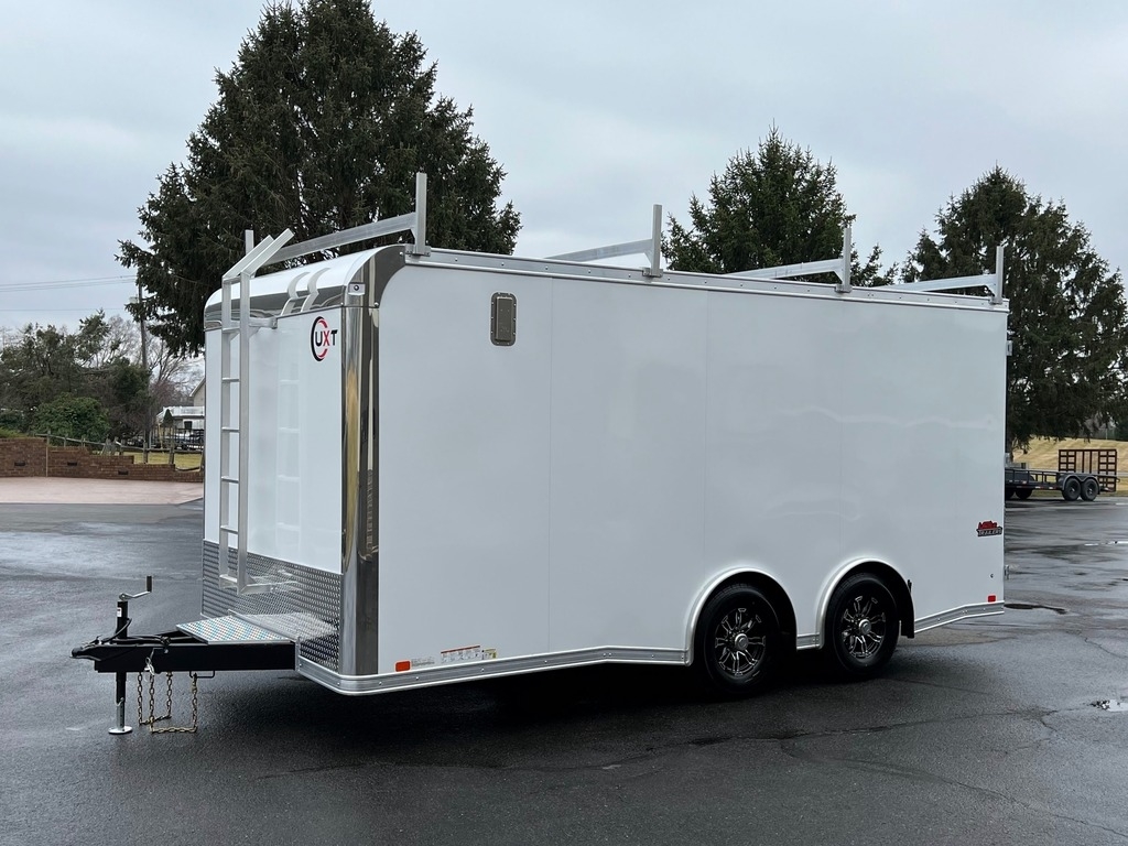 8.5' X 18' United UXT 10K GVWR Commercial-Duty Double Rear Door Enclosed Contractor's Trailer - Image 2