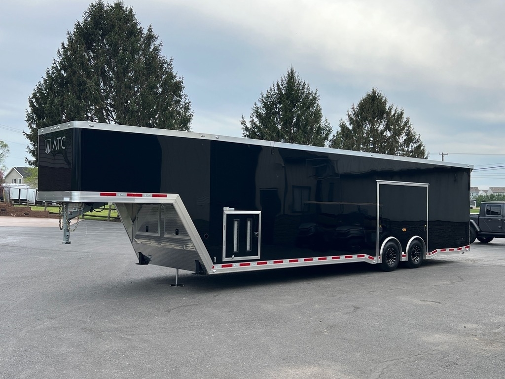 8.5' X 40' ATC RoM 750 Gooseneck Aluminum Race Car Trailer w/ Premium Escape Door - Image 2