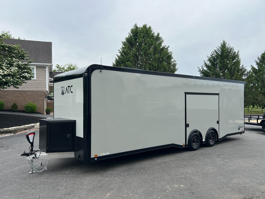 8.5' X 28' ATC RoM 450 Aluminum Race Car Trailer w/ Premium Escape Door - Image 2