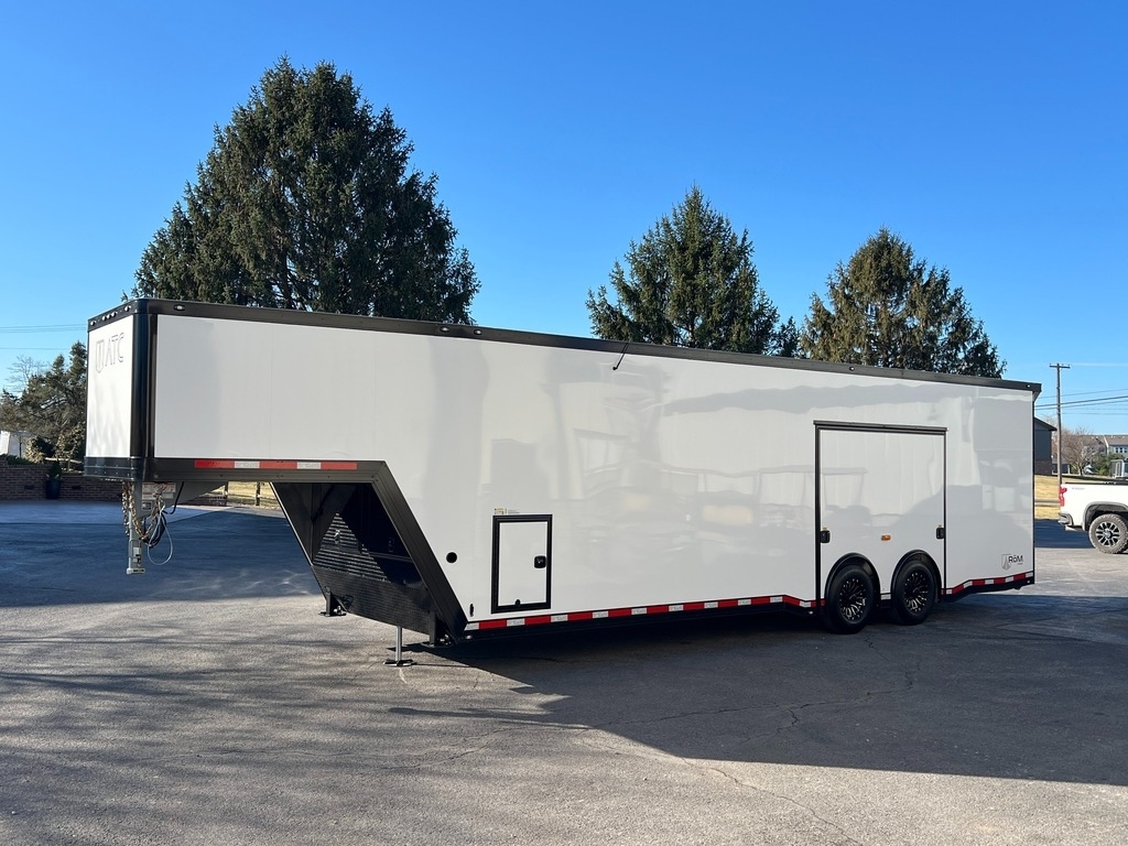 8.5' X 36' ATC RoM 750 Gooseneck Aluminum Race Car Trailer w/ Premium Escape Door - Image 2