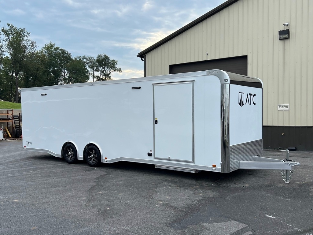 8.5' X 28' ATC RoM 400 Aluminum Race Car Trailer w/ Premium Escape Door - Image 2