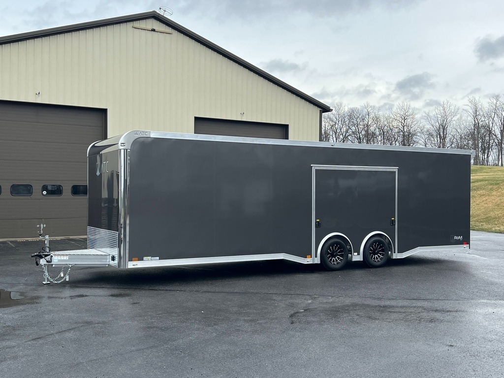 8.5' X 28' ATC RoM 400 Aluminum Race Car Trailer w/ Premium Escape Door - Image 2