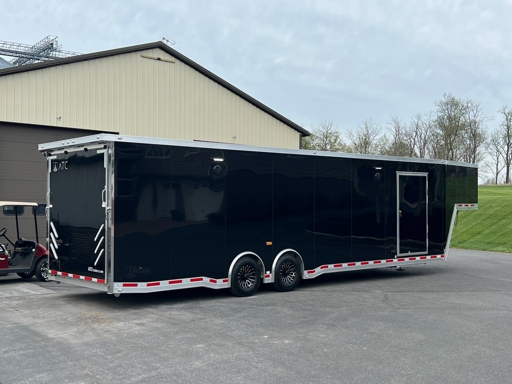 8.5' X 40' ATC RoM 750 Gooseneck Aluminum Race Car Trailer w/ Premium Escape Door - Image 3