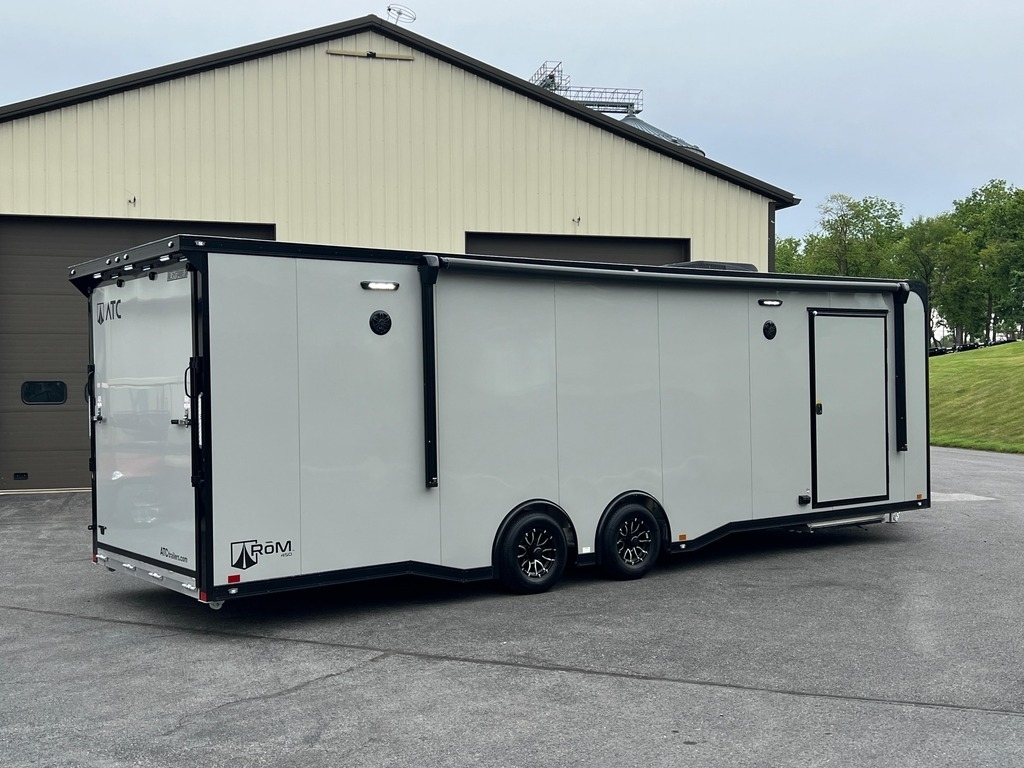 8.5' X 28' ATC RoM 450 Aluminum Race Car Trailer w/ Premium Escape Door - Image 3