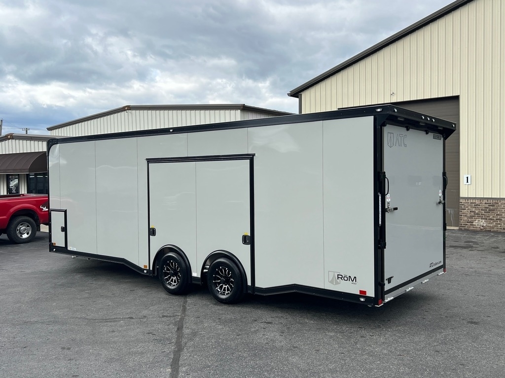 8.5' X 24' ATC RoM 450 Aluminum Race Car Trailer w/ Premium Escape Door - Image 3
