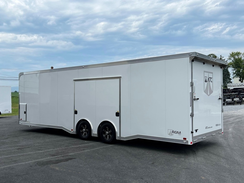 8.5' X 28' ATC RoM 400 Aluminum Race Car Trailer w/ Premium Escape Door - Image 3