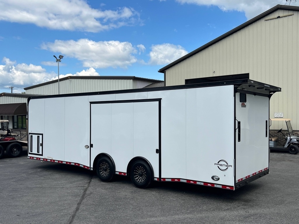 8.5' X 28' United Premier 14K GVWR Race Car Trailer w/ Premium Escape Door - Image 3