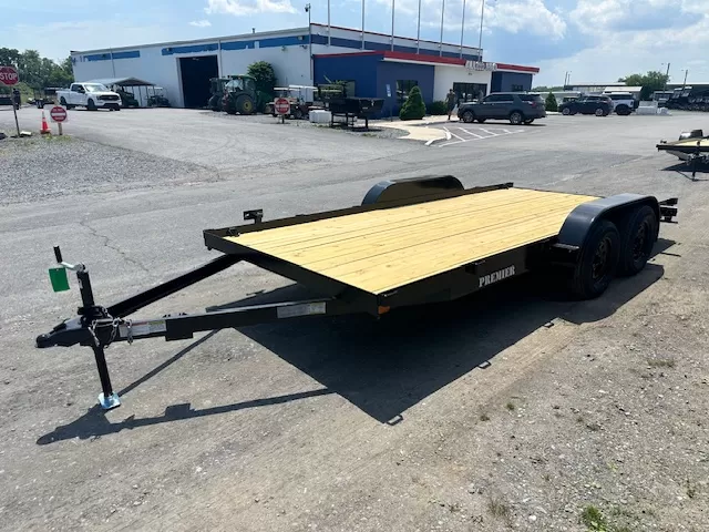 Premier 7 x 16 Open Wood Deck Car Trailer - Image 3