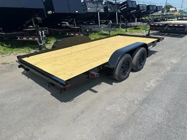 Premier 7 x 16 Open Wood Deck Car Trailer - Image 4