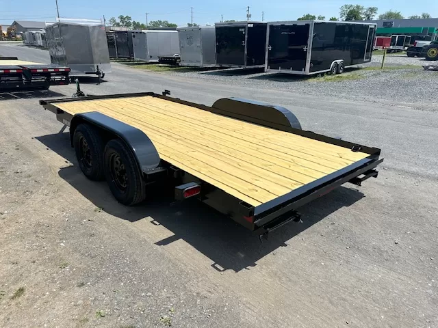Premier 7 x 16 Open Wood Deck Car Trailer - Image 5