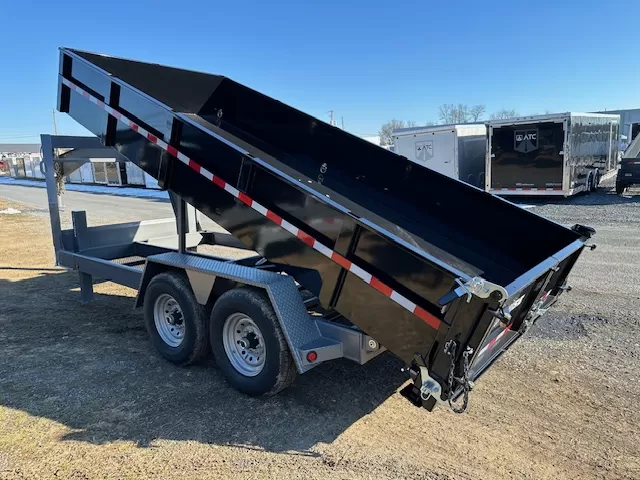 BWise 7 x 16 Gooseneck Dump Trailer - Image 2