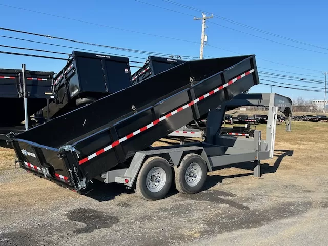 BWise 7 x 16 Gooseneck Dump Trailer - Image 4