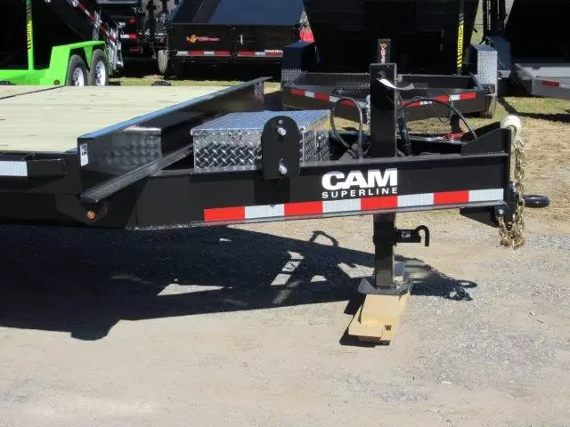 CAM Superline 8 x 24 Equipment Trailer Powered Split Tilt - Image 3