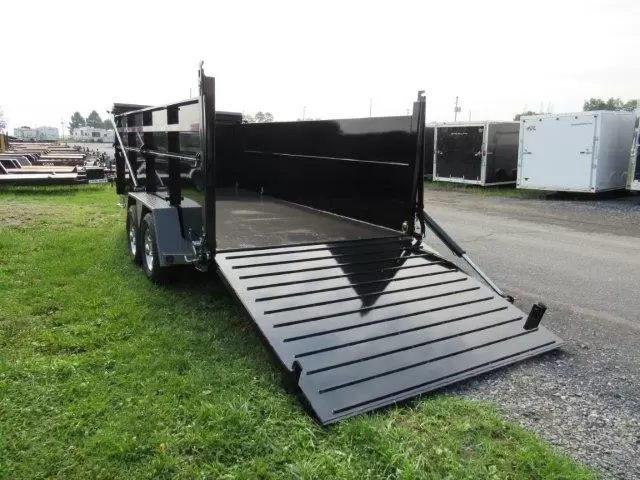 BWise 7 x 16 Heavy Duty Gooseneck Dump Ultimate Dump Trailer - Image 4
