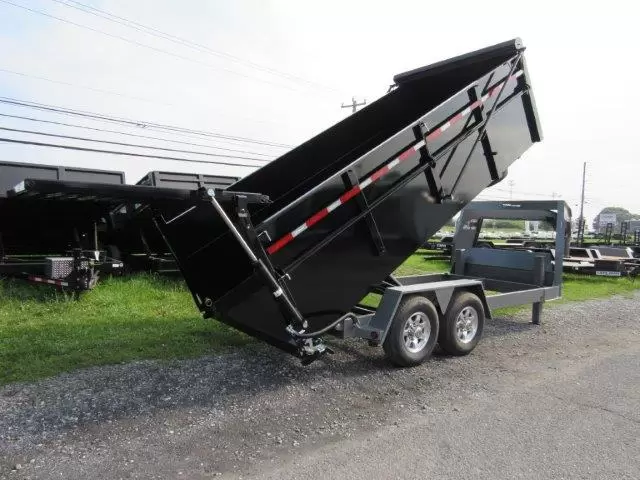 BWise 7 x 16 Heavy Duty Gooseneck Dump Ultimate Dump Trailer - Image 11