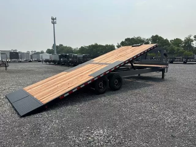 BWise 8 x 28 Gooseneck Deckover Equipment Trailer - Image 3