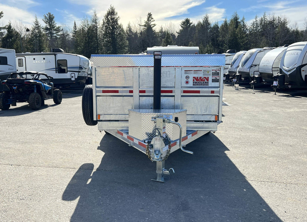 2025 N&N Trailers 7×14 14K Galvanized Hydraulic Dump Trailer - Image 6